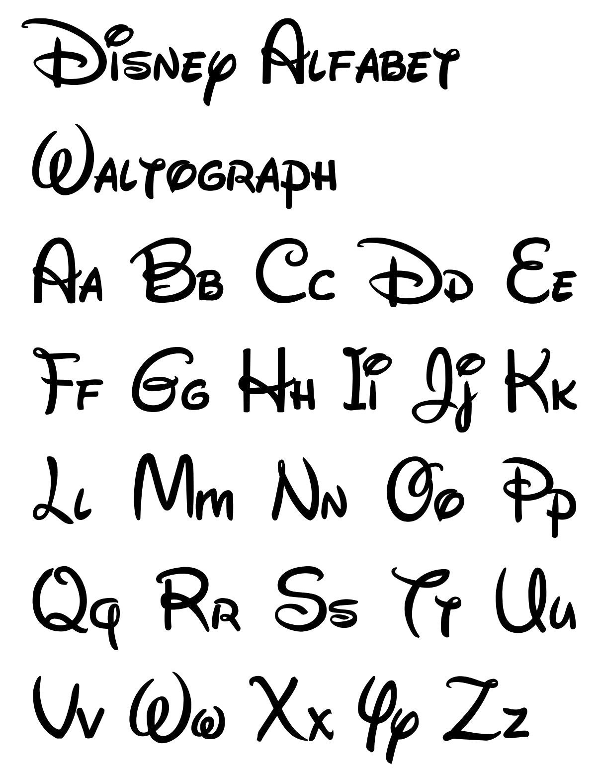 Free Printable Disney Letter Stencils | Disney In 2019 | Disney - Free Printable Fonts Stencils