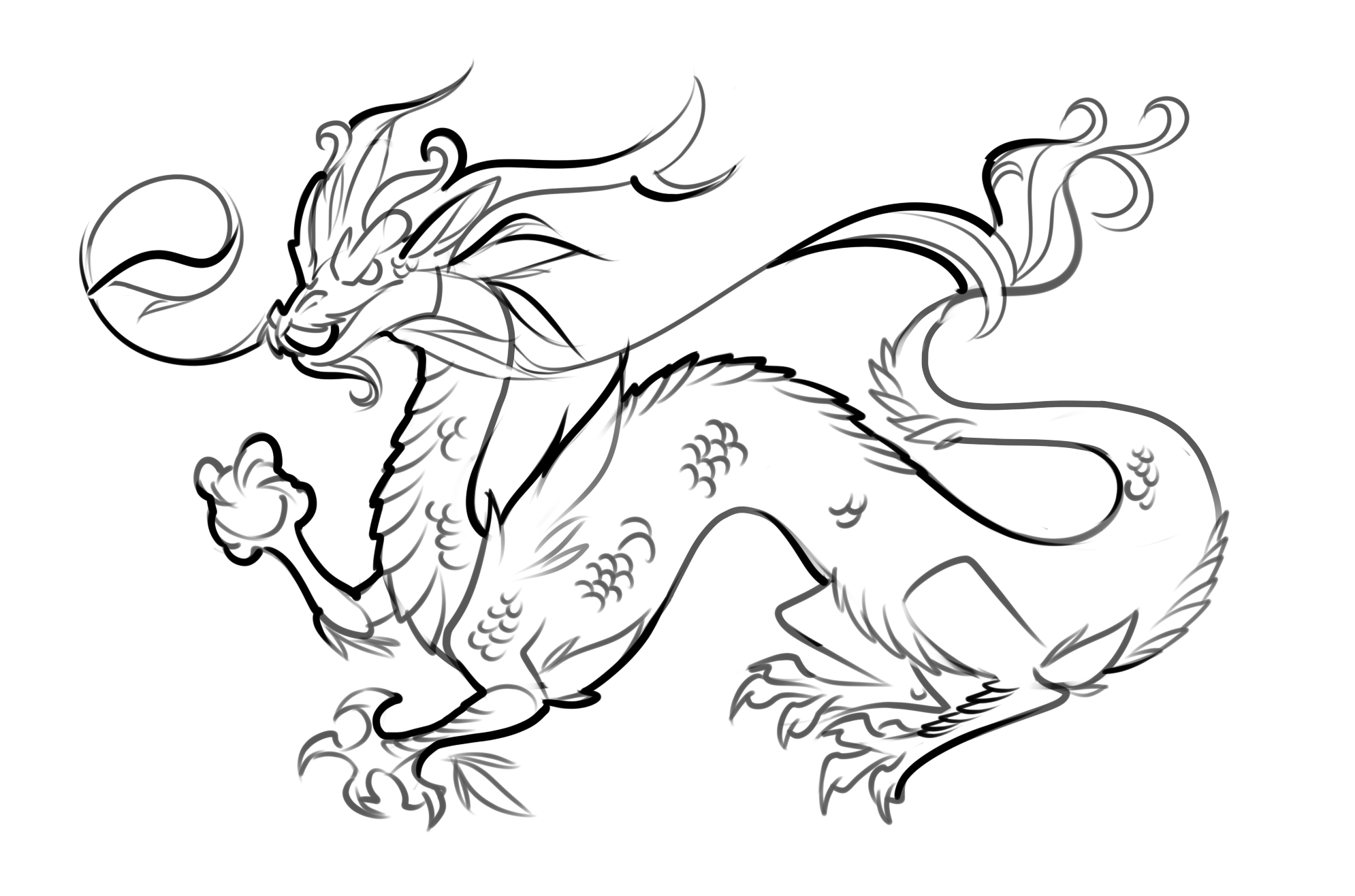 Free Printable Dragon Coloring Pages For Kids | Things That Caught - Free Printable Chinese Dragon Coloring Pages