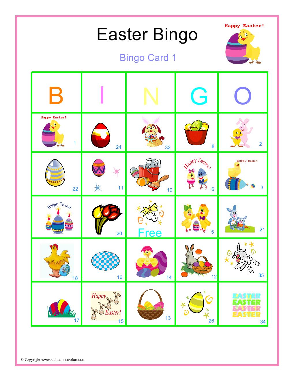 Free Printable Easter Bingo Game – Hd Easter Images - Free Printable Religious Easter Bingo Cards