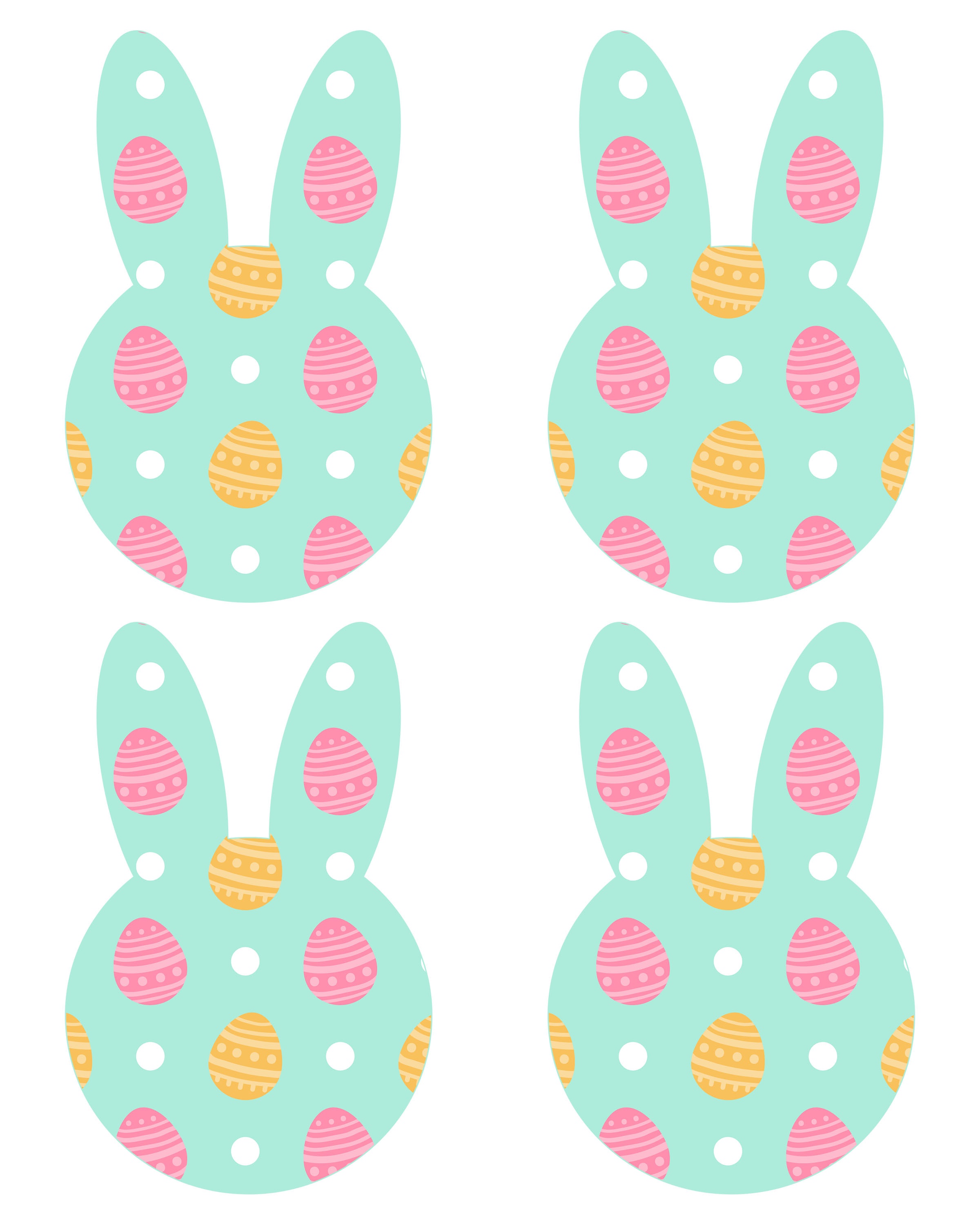 Free Printable Easter Bunny Banner - The Cottage Market - Free Printable Easter Decorations