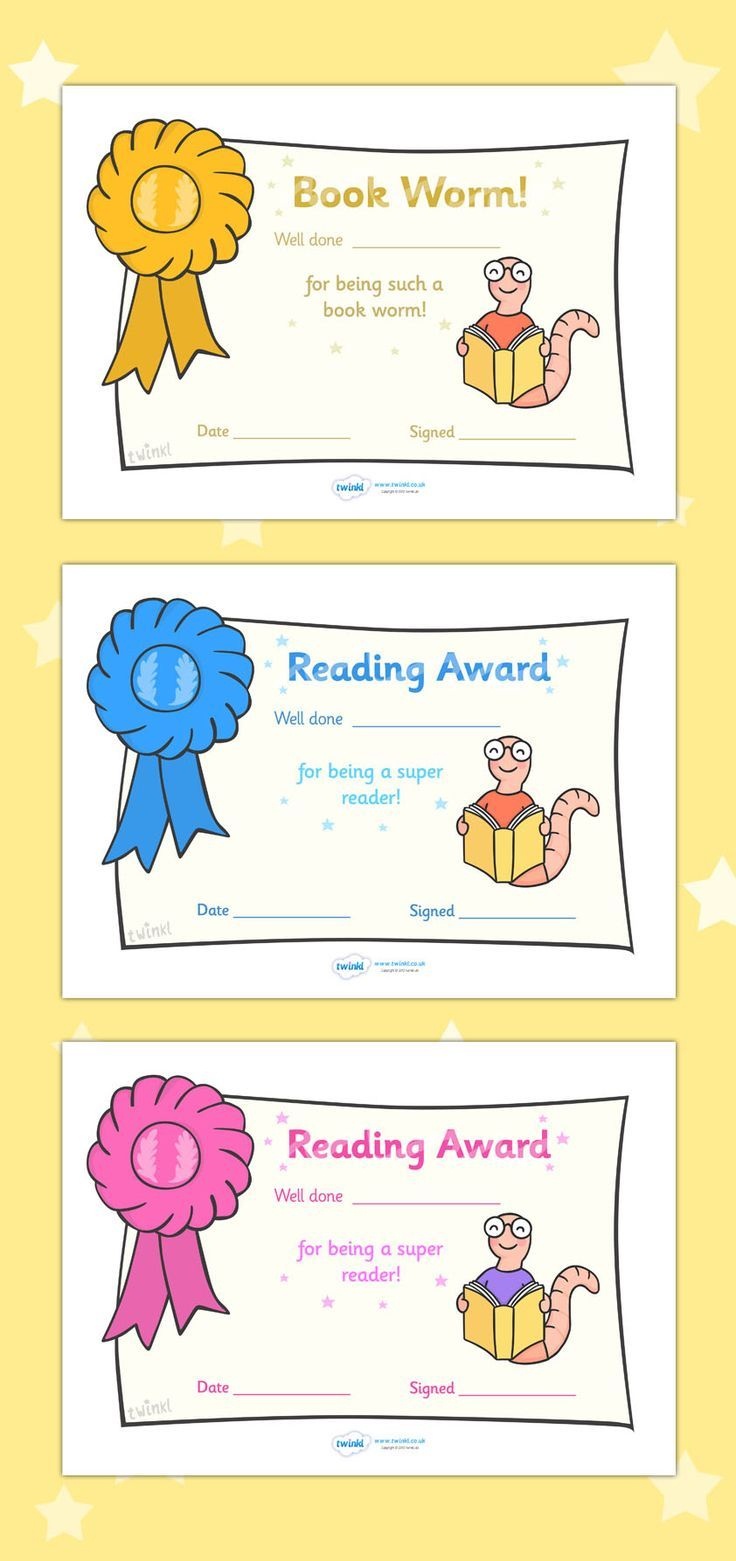 Free Printable Editable Reading Award Certificates … | First Grade - Free Printable Pre K Reading Books