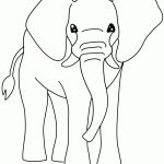 Free Printable Elephant Coloring Pages For Kids   Coloring Home   Free Printable Elephant Images