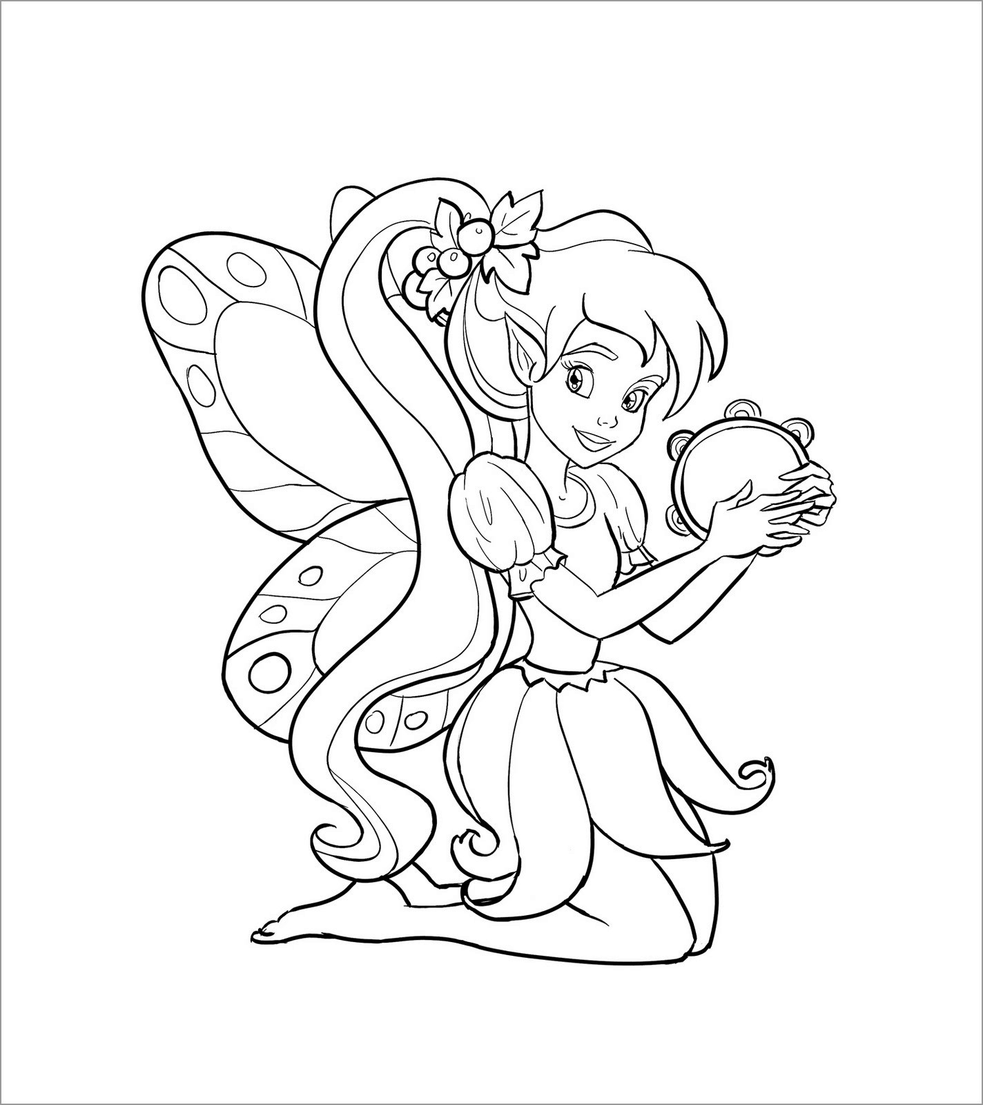 Free Printable Fairy Coloring Pages For Kids - Coloringbay - Free Printable Fairy Coloring Pictures