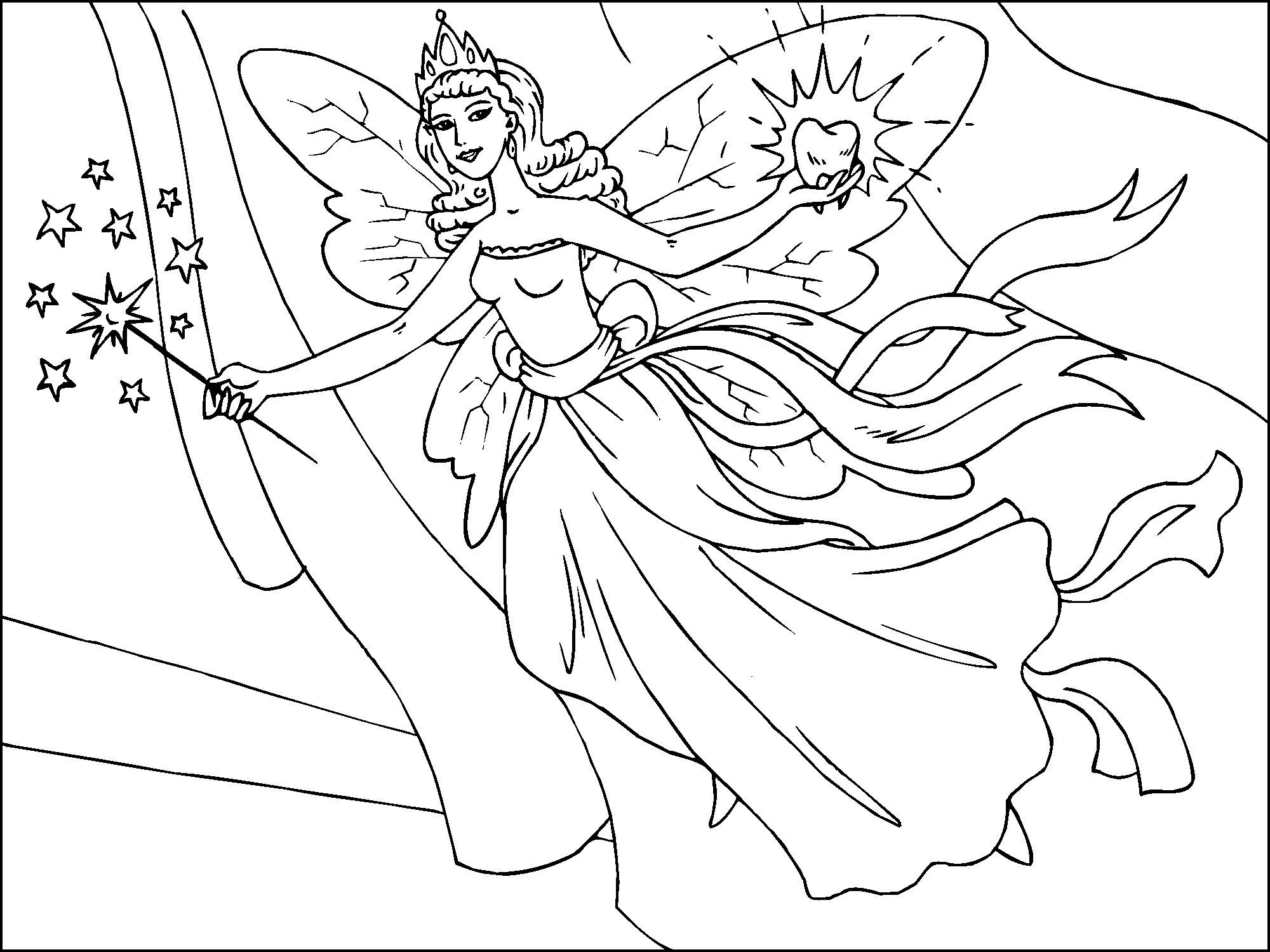 Free Printable Fairy Coloring Pages For Kids | Everything | Fairy - Free Printable Fairy Coloring Pictures