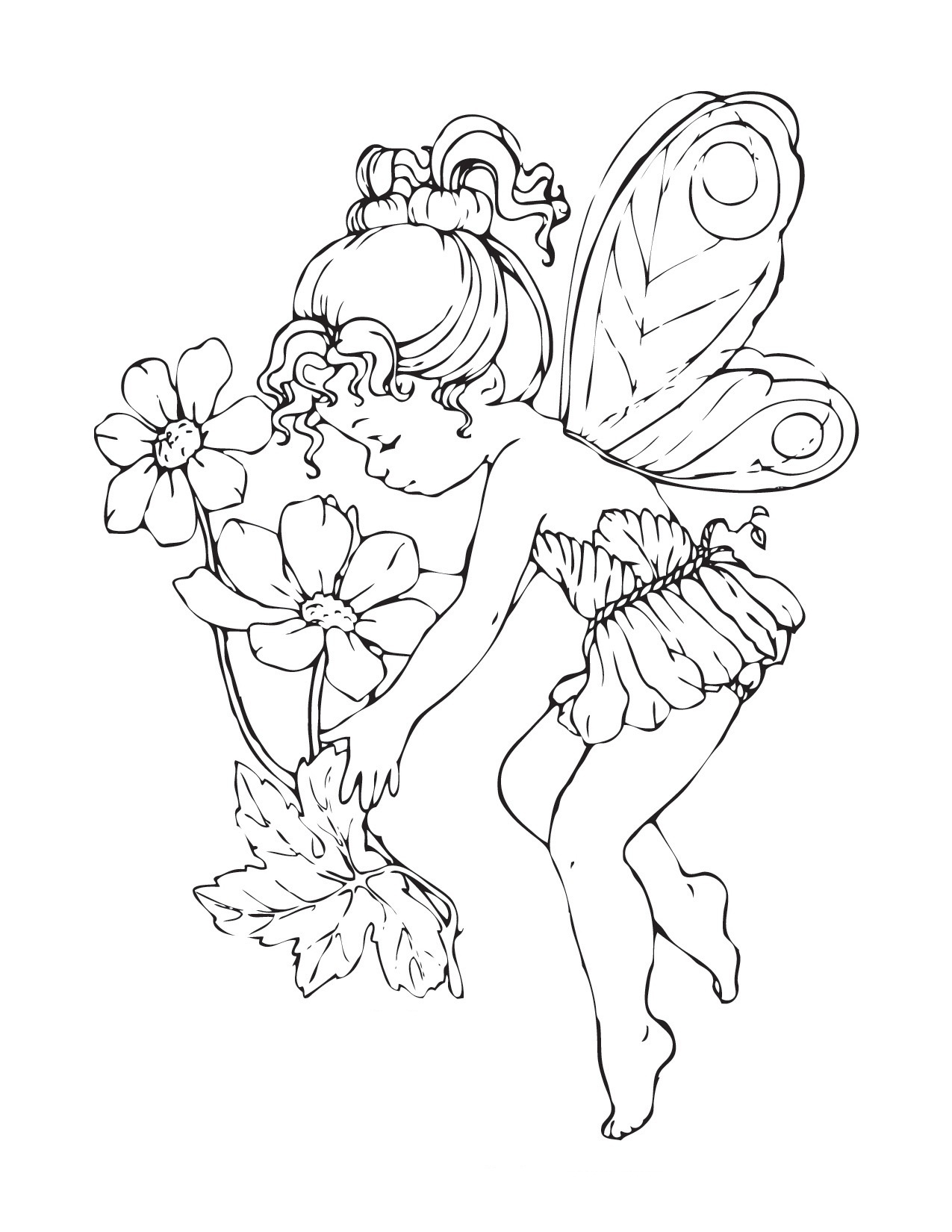 Free Printable Fairy Coloring Pages For Kids - Free Printable Fairy Coloring Pictures