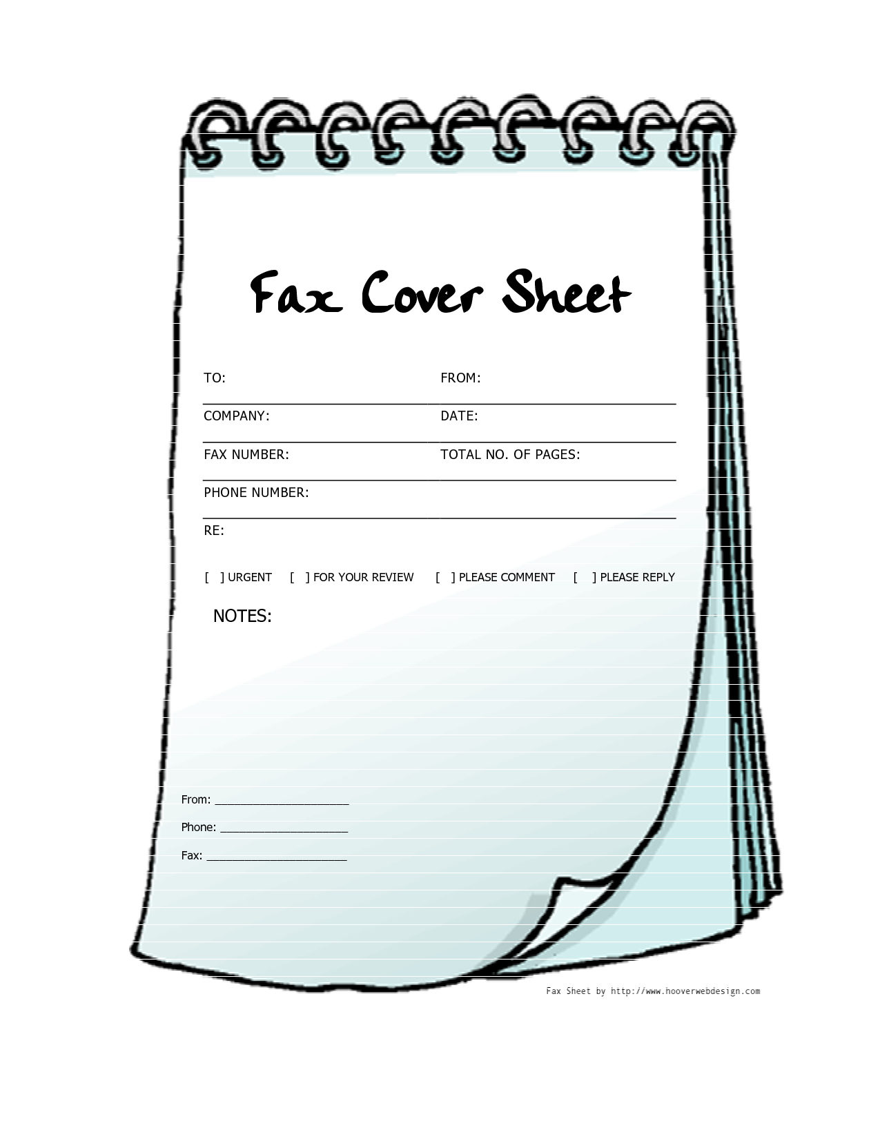  Free Printable Fax Cover Sheet Without Downloading 