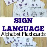 Free Printable Flashcards: Sign Language Alphabet Flashcards   Sign Language Flash Cards Free Printable