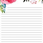 Free Printable Floral Stationery   Paper Trail Design   Free Printable Stationery Paper