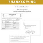 Free Printable For Arthur's Thanksgiving Book | Free On The Wise Owl   Free Printable Thanksgiving Books