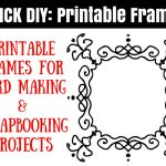 Free Printable Frames For Scrapbooks And Card Making   Free Printable Frames For Scrapbooking