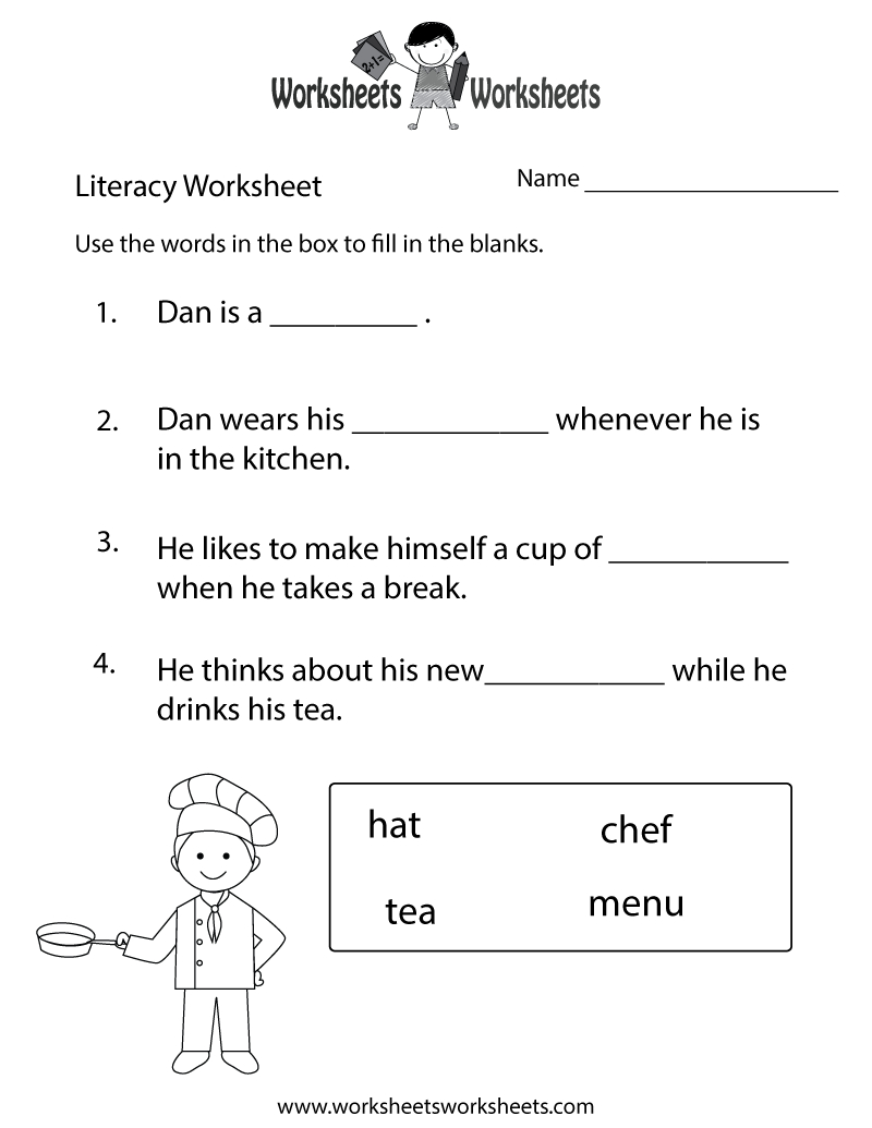 Free Printable Fun Literacy Worksheet - Free Printable Literacy Worksheets For Adults