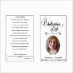 Free Printable Funeral Prayer Card Template Prettier Free Printable   Free Printable Memorial Card Template
