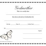 Free Printable Godparent Certificates | Printable Godmother – Free Printable Baptism Certificate