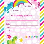 Free Printable Golden Unicorn Birthday Invitation Template   Free Printable Personalized Birthday Invitation Cards