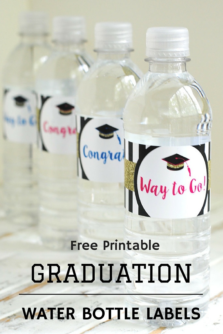 Free Printable Graduation Water Bottle Labels - Katarina&amp;#039;s Paperie - Free Printable Labels For Bottles