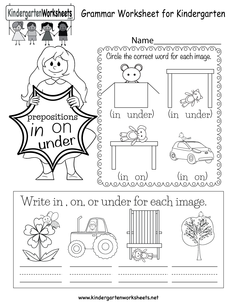 Free Printable Grammar Worksheet For Kindergarten - Free Printable Grammar Worksheets