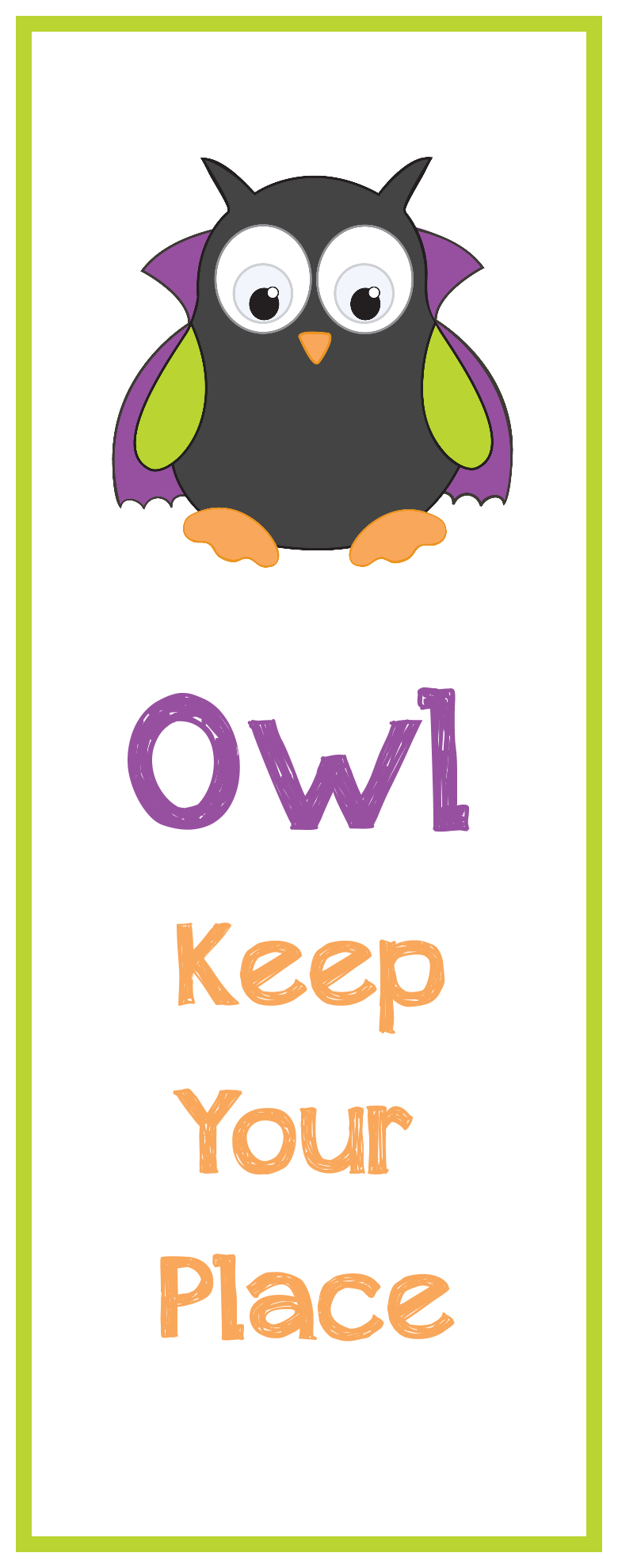 Free Printable Halloween Bookmarks - Free Printable Owl Bookmarks