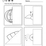 Free Printable Halloween Drawing Activity Worksheet For Kindergarten   Free Printable Drawing Worksheets