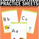 Free Printable Handwriting Worksheets Including Pre Writing Practice   Free Printable Worksheets Handwriting Practice