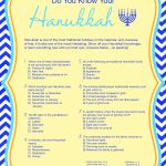 Free Printable Hanukkah Game   Kwanzaa Trivia Free Printable