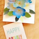 Free Printable Happy Birthday Card With Pop Up Bouquet   A Piece Of   Free Printable Birthday Pop Up Card Templates