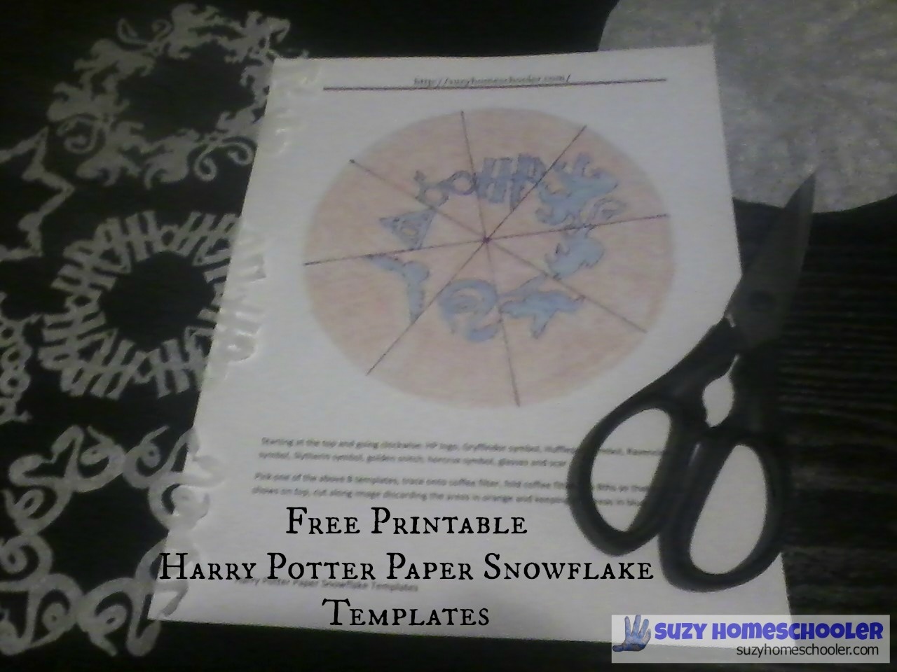 Free Printable Harry Potter Paper Snowflake Templates Suzy