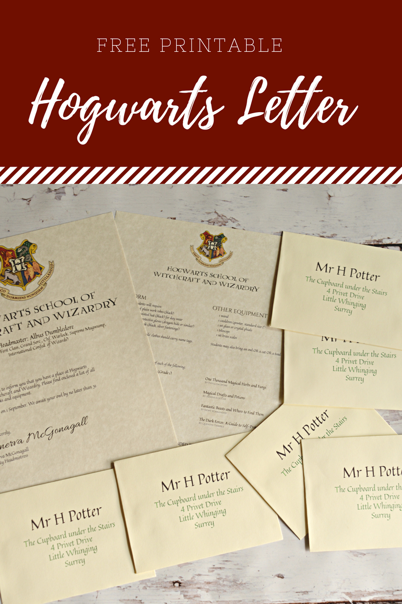 Free Printable Hogwarts Letter - Housewife Eclectic - Hogwarts Acceptance Letter Template Free Printable