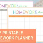 Free Printable: Homework Planner   Free Printable Homework