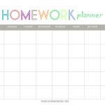 Free Printable: Homework Planner | Top Free Printables | Homework   Free Printable Homework