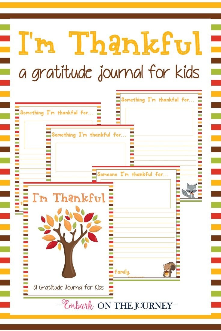 Free Printable &amp;quot;i&amp;#039;m Thankful&amp;quot; Gratitude Journal For Kids - Free Printable Gratitude Worksheets
