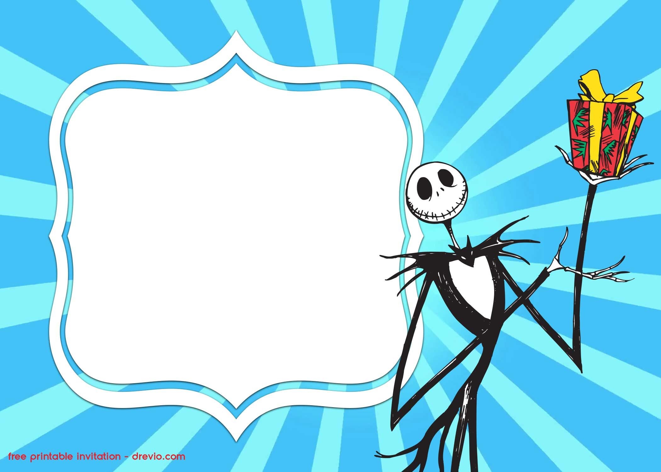 Free Nightmare Before Christmas Party Printables Printable Templates