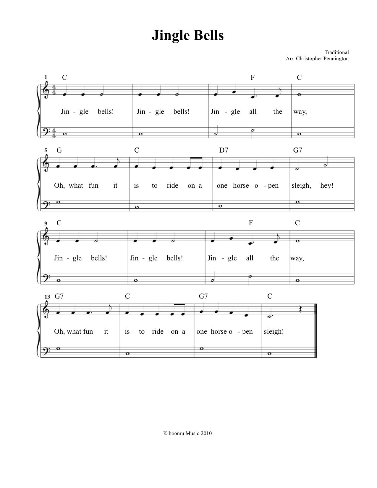Free Printable Jingle Bells Sheet Music And Song For Kids! | Piano - Free Christmas Piano Sheet Music For Beginners Printable