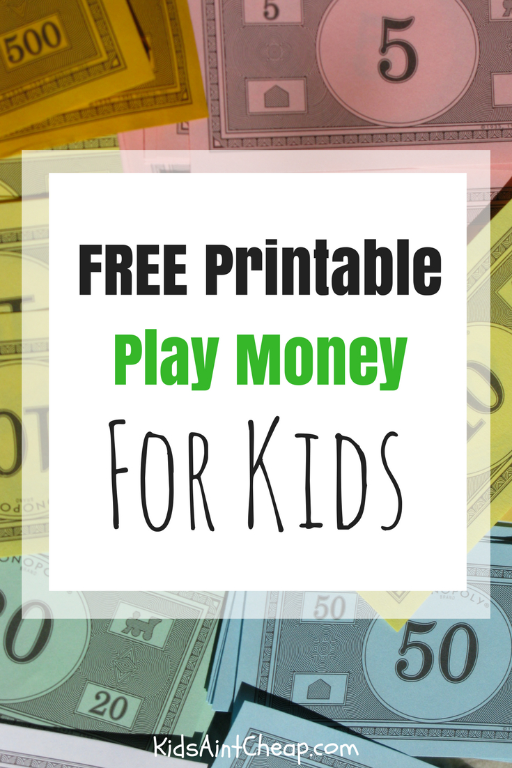 Free Printable Kids Money For Download | Kids Ain&amp;#039;t Cheap - Free Printable Play Checks