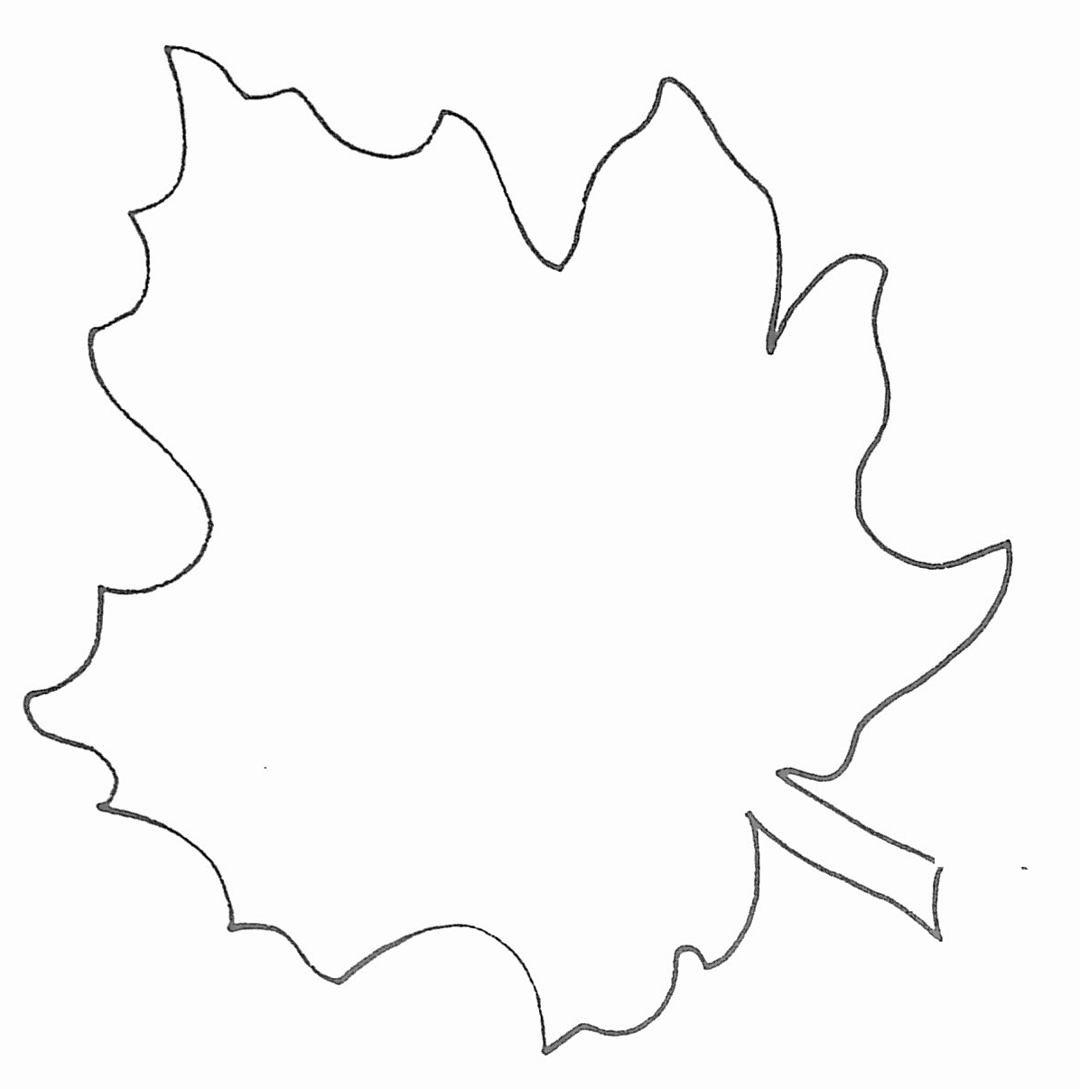 Free Printable Leaf Template | Mathosproject - Free Printable Leaf Template