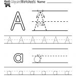 Free Printable Letter A Alphabet Learning Worksheet For Preschool   Free Printable Alphabet Worksheets