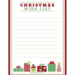Free Printable "letter To Santa", "christmas Wish List" And Tag   Free Printable Christmas List
