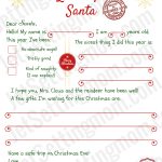 Free Printable Letter To Santa Template   Writing To Santa Made Easy!   Free Santa Templates Printable