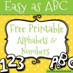 Free Printable Letters And Numbers For Crafts   Free Printable Alphabet Letters