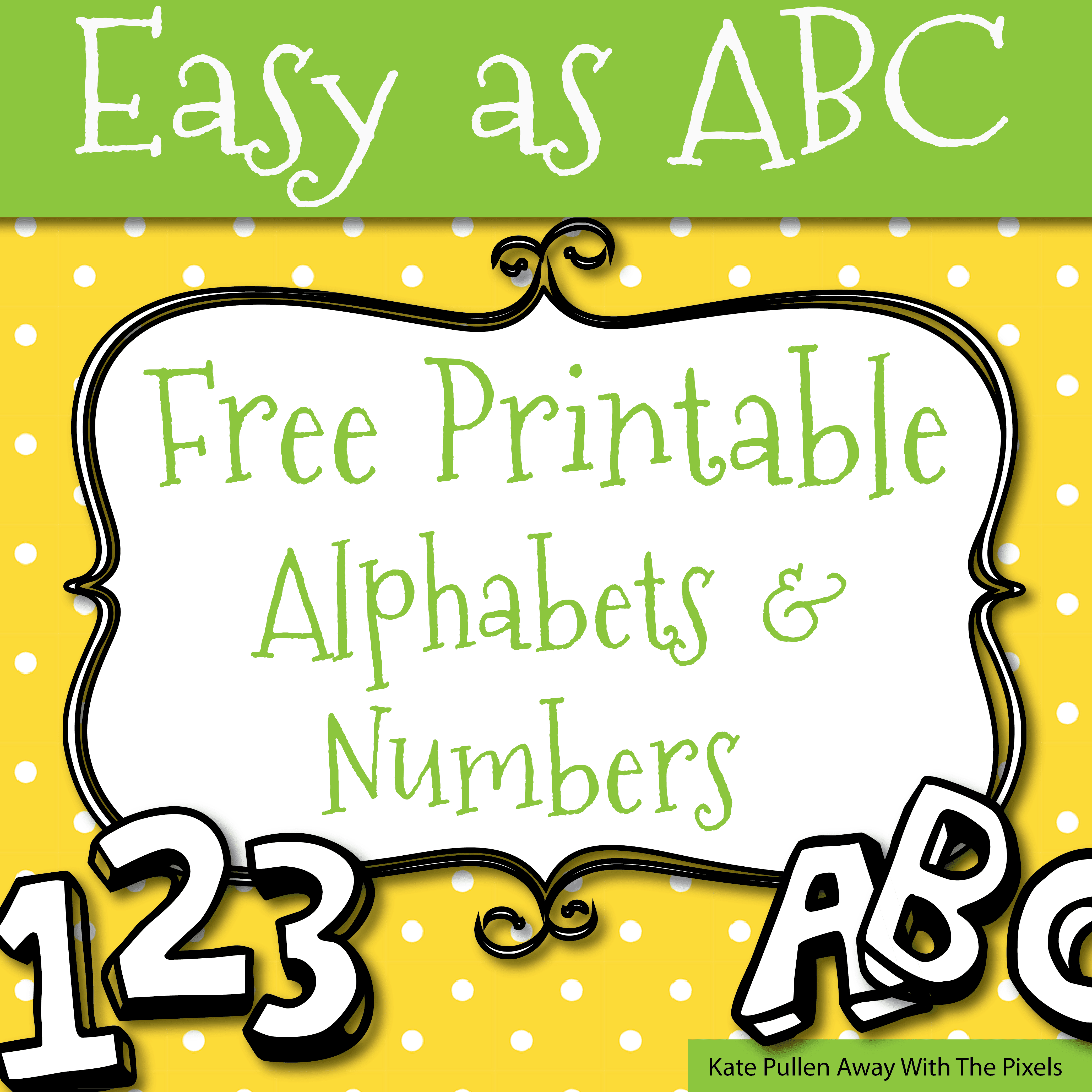 Free Printable Letters And Numbers For Crafts - Free Printable Alphabet Letters