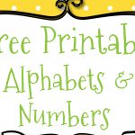 Free Printable Letters And Numbers For Crafts   Free Printable Bubble Numbers