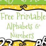 Free Printable Letters And Numbers For Crafts   Free Printable Letters And Numbers