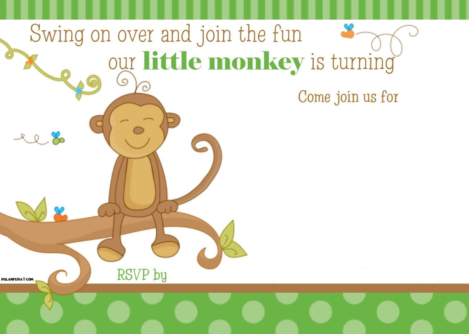 Free Printable Little Monkey Birthday Invitation | Free Printable - Free Printable Monkey Birthday Party Invitations