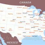 Free Printable Maps Of The United States   Free Printable Map Of The United States