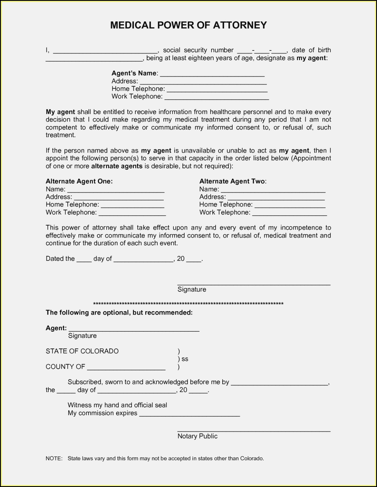 Printable Texas Power Of Attorney Form Printable Forms Free Online
