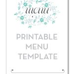Free Printable Menu Template | Room Surf   Free Printable Restaurant Menu Templates