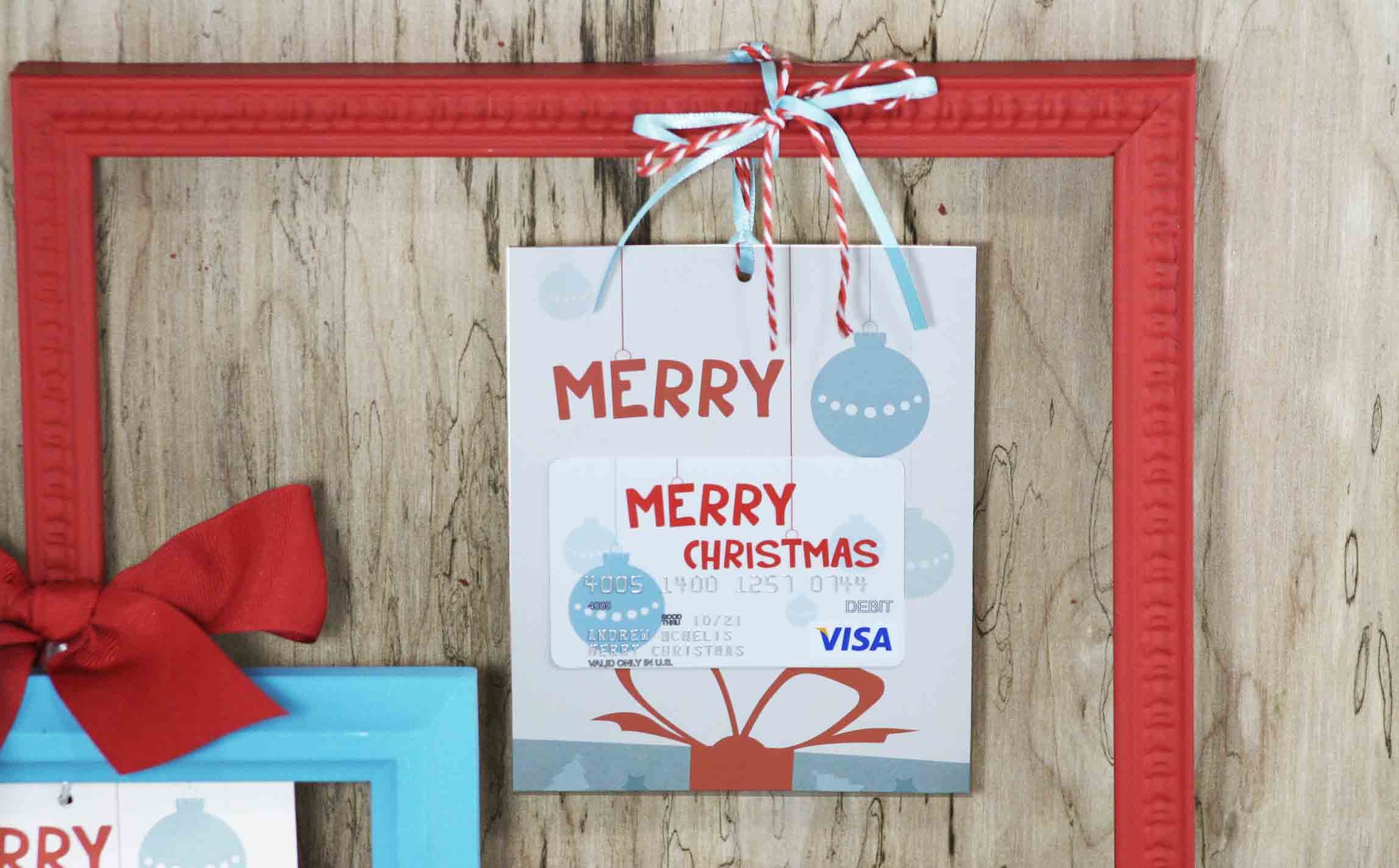 Free Printable} Merry Christmas Gift Card Holder| Gcg - Free Printable Christmas Cards With Photo Insert