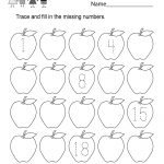 Free Printable Missing Number Counting Worksheet For Kindergarten   Free Printable Missing Number Worksheets