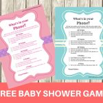 Free Printable Modern What's In Your Phone Baby Shower Game   Baby   What's In Your Cell Phone Game Free Printable