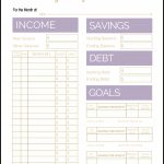 Free Printable Monthly Budget Template   Free Printable Budget Templates