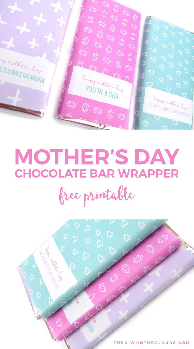 Free Printable Mothers Day Candy Bar Wrappers | Printables | Mothers - Free Printable Chocolate Wrappers
